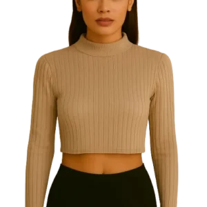 women's round neck crop t shirts