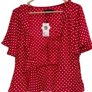 women's red color shrugs
