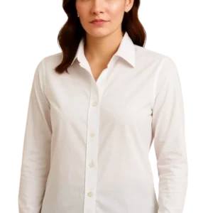 women's formal classic white shirt
