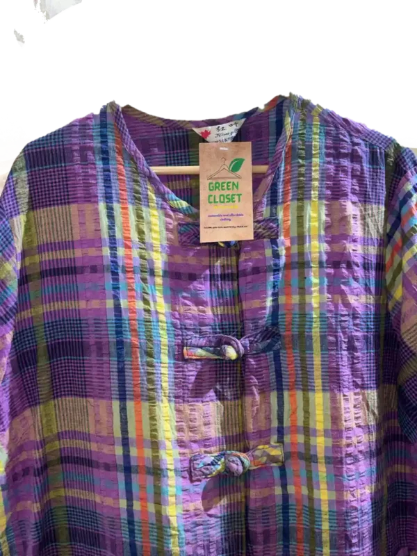 boho patchwork cotton shirt for women