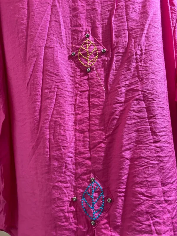 women's oversized pink shirts