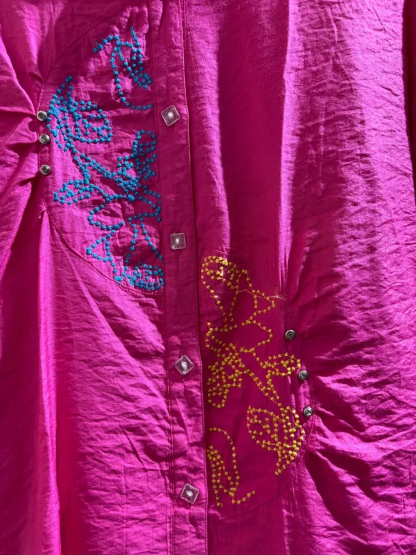 women's oversized pink shirts