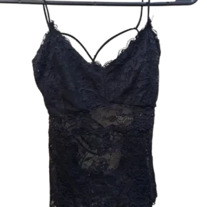 black bralette with criss cross back